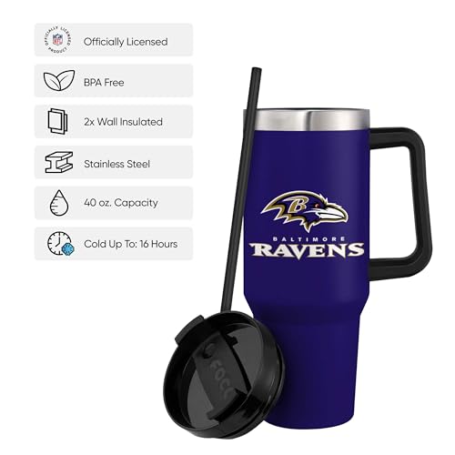 Image of FOCO NFL unisex-adult NFL Team Logo Insulated Travel Mug 40oz XL Tumbler