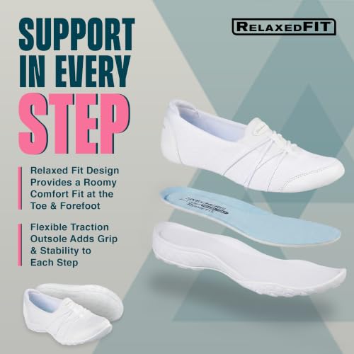 Image of Skechers Women's Breathe Easy - Harbor Hues | Modern Comfort Casual, Relaxed Fit, Air-Cooled Memory Foam, Machine Washable, Vegan