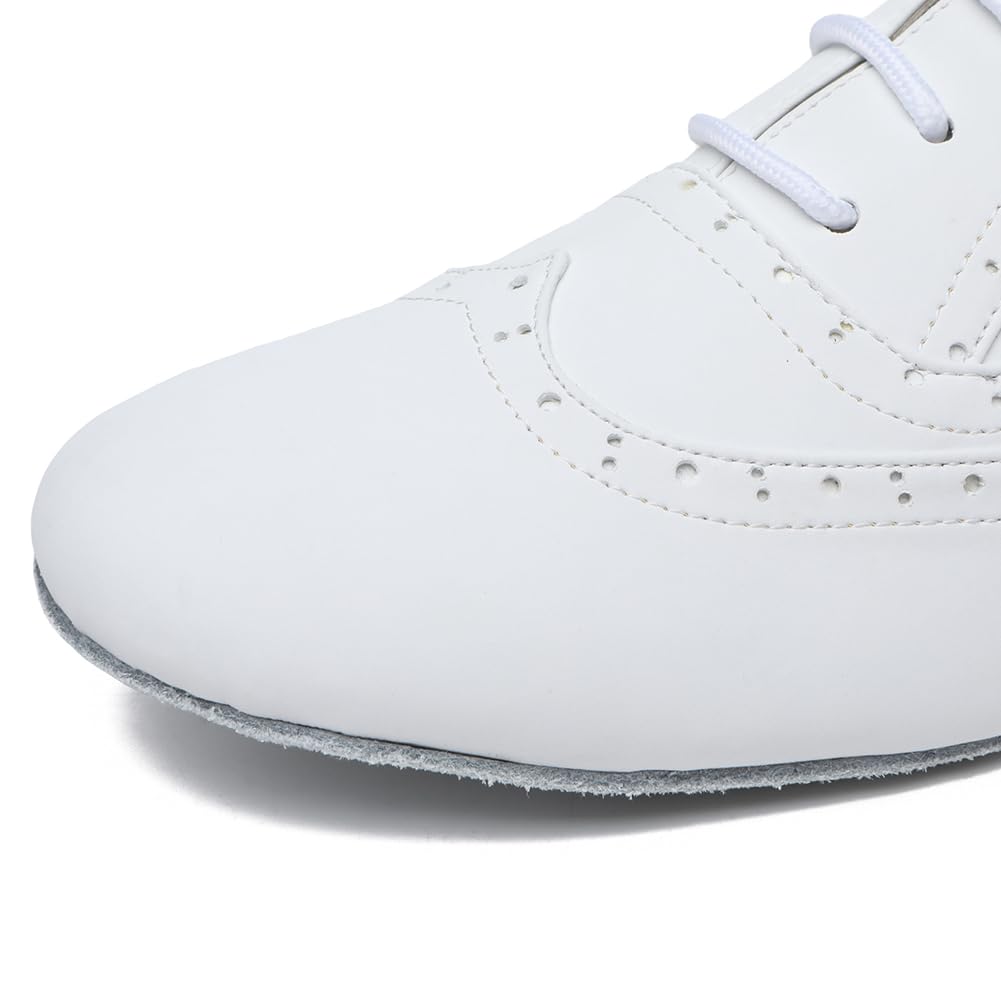 SWDZM Scarpa da Ballo Latino Americano Uomo Vernice per Salsa Tango Jazz di Pratica di Danza Scarpe