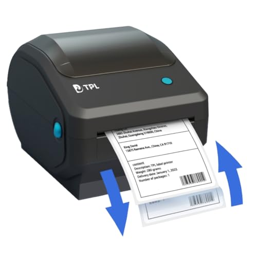 Image of TPL TD-401 Thermal Label Printer | 4x6 Shipping Label Printer | Bluetooth & USB Connectivity | 152mm /s High Speed | Supports Windows, MacOS, Android & iOS | Ideal for E-commerce, Barcodes & MRP Labels