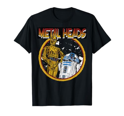 T-shirt Star Wars Metal Head Droids idéal pour les soirées cinéma et conventions