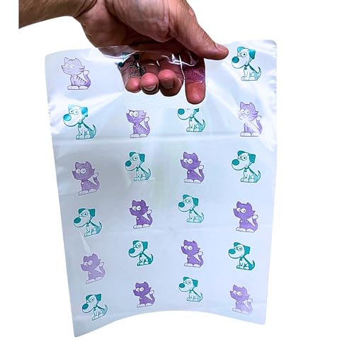 Generic Cat/Dog Scatter Print Vet Supply Bag 9x12 (100 Pack)