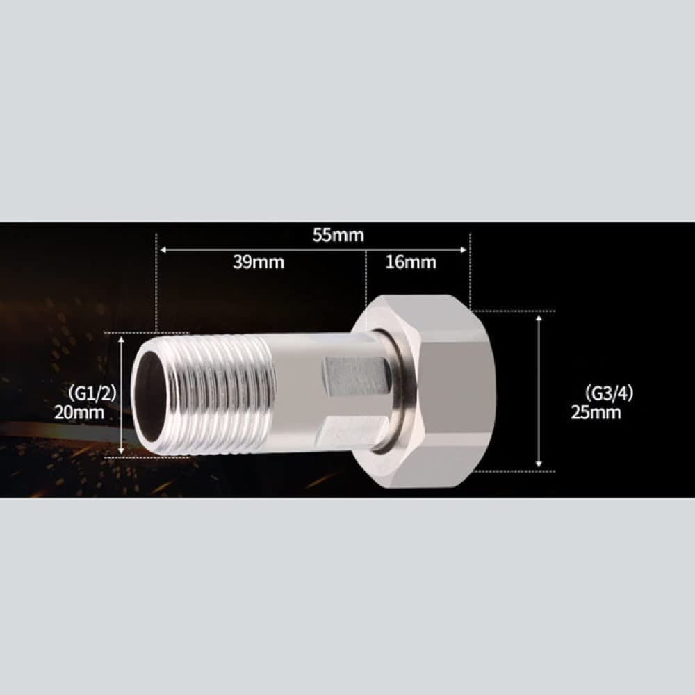Accoppiamento, Nipplo esagonale in acciaio inossidabile, connettore del misuratore in ottone/acciaio inossidabile 1/2" 3/4 1" 1-1/7" Unione maschio x femmina (1 X 11l4)(1l2 X 3l4)