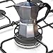Gas Ring Reducer(New Upgrade), Non Slip Iron Gas Stove Cooker Ring Reducer for Gas Stovetop Espresso Maker, Coffee Moka Pot(Pentacyclic type)