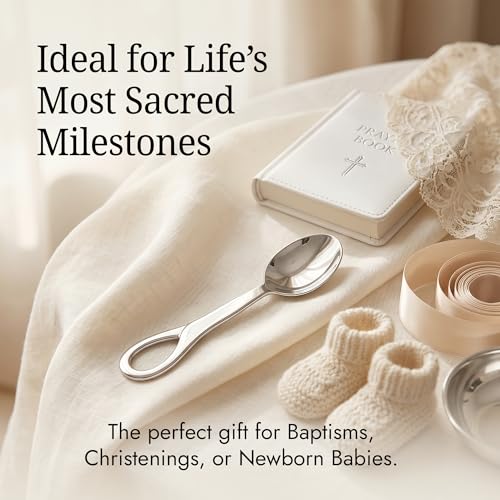Image of Sophie 925 Sterling Silver Baby Feeding Spoon | Food grade, engravable, gift boxed, baby shower, christening