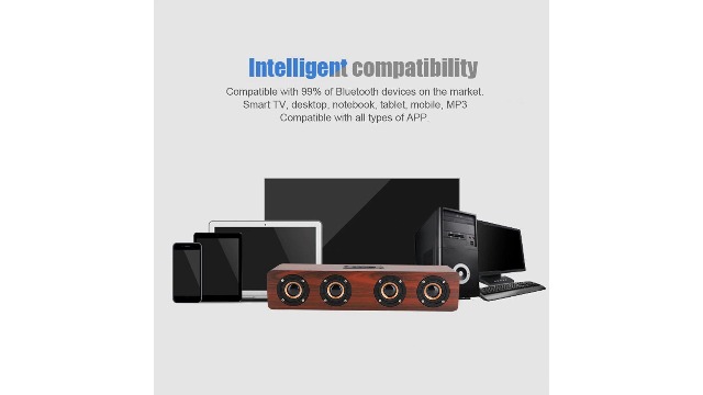 Amazon.com: Wooden Bluetooth Speaker, 12W TV Computer