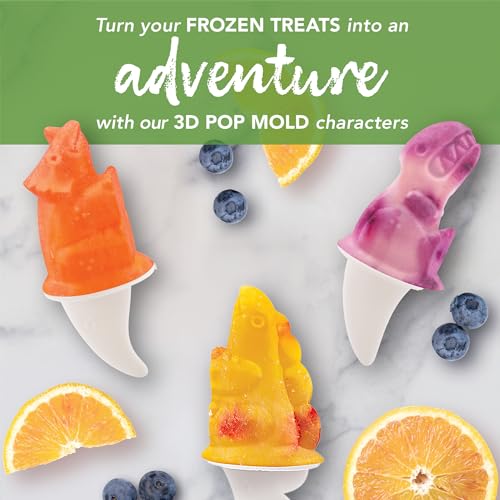 Image of Tovolo, Freezer Pop Molds Dinos Set 4, 1 Count