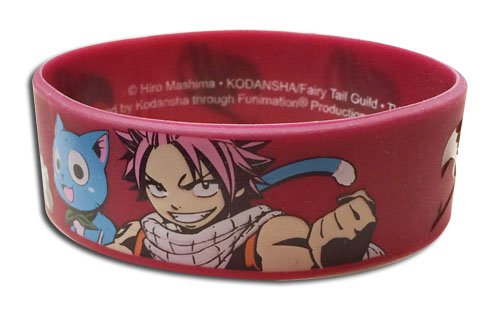 Great Eastern Entertainment Fairy Tail- Natsu & Happy PVC Wristband