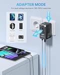 220V to 110V Universal Travel Adapter Voltage Converter, VINTAR 2000W International Plug Adapter for Hair Dryer with 2 USB A and 2 USB C, Step Down Power Converter Adapter Combo for US EU UK AUS