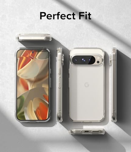 Image of Ringke Fusion Matte Compatible with Google Pixel 9 Pro XL Case Cover Anti Fingerprint Hard Back Soft Flexible TPU Bumper Scratch Resistant Natural Form Google Pixel 9 Pro XL Back Cover - Matte Clear