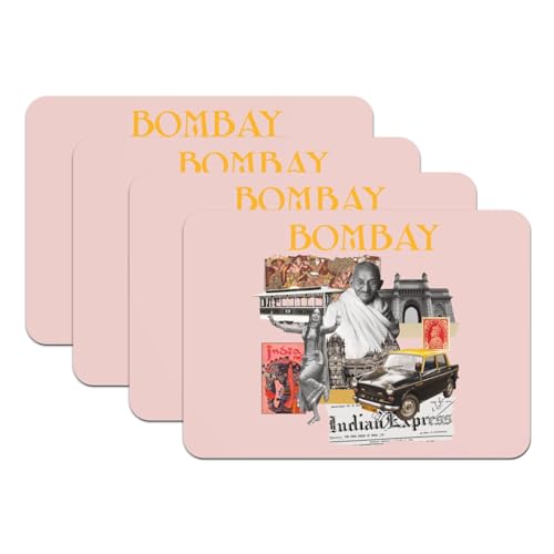 Sets de table rose Bombay lavables et antidérapants pour repas sans tache - 2