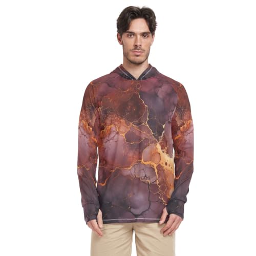 Rash guard homme bordeaux t-shirt anti-UV à col rond pour running et sport