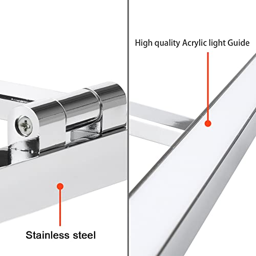 Klighten Luce Specchio Bagno Led 60cm Girevole di