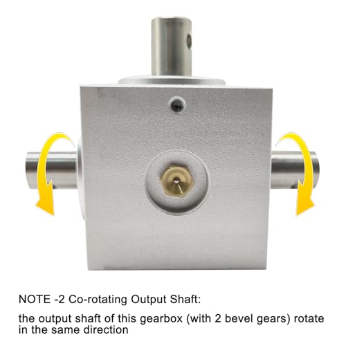 Image of 1:1 Right Angle Tapered Bevel Gearbox 1.5 Module 20 Teeth 90 Angle Drive Steering Gear Device Simple Mechanical DIY Module with 15mm Shaft
