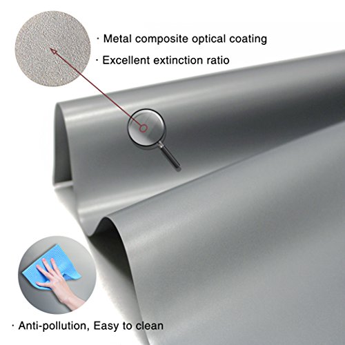 Nierbo 200 Inch Projector Screen Metal Ambient Light Rejecting 2.4 Gain 3D Movies Screen 16:9 For Home Theater Backyard Party Office #TOP2