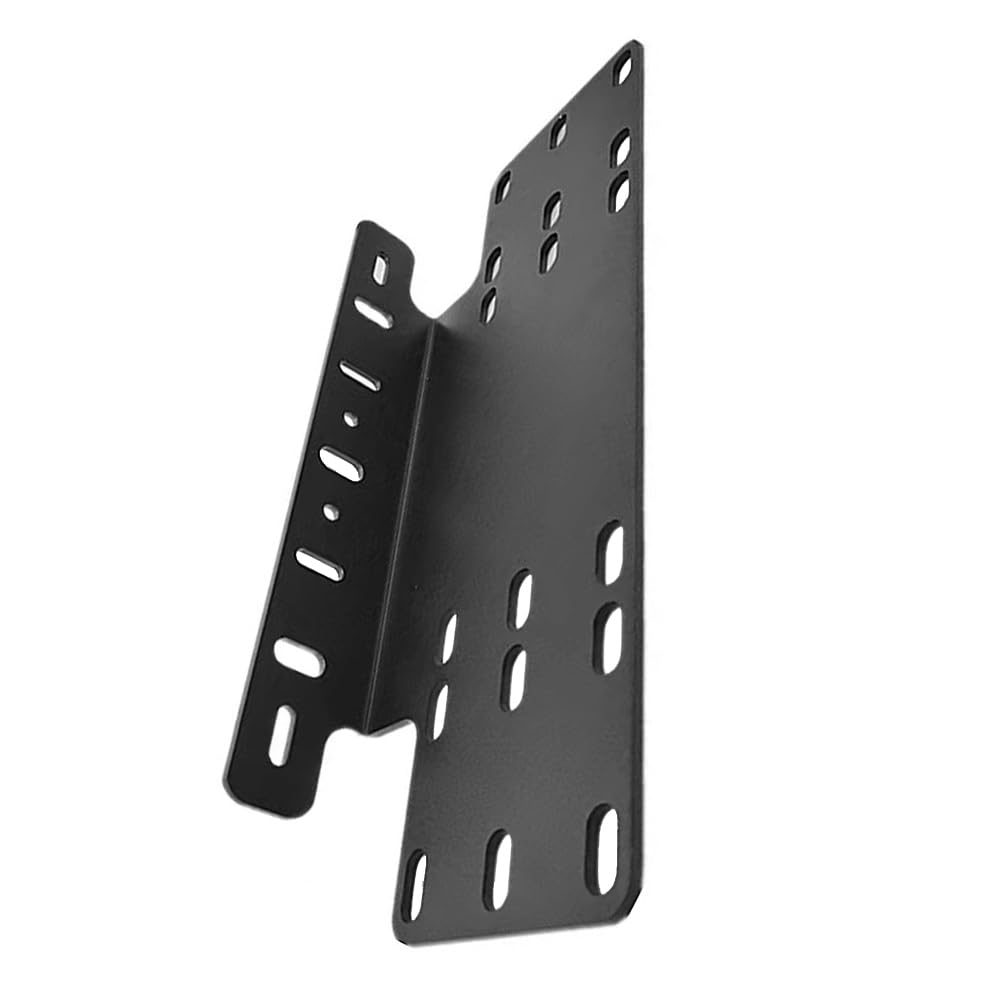 MACHSWON Universal License Plate Mounting Bracket, LED Light 3-Row Mounting Hole Aluminum Alloy Bumper Bar Bracket Holder, Car SUV Universal Fit