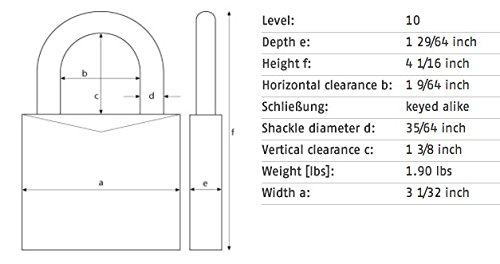 Image of ABUS 37971 Granit Alloy Steel Padlock, KA