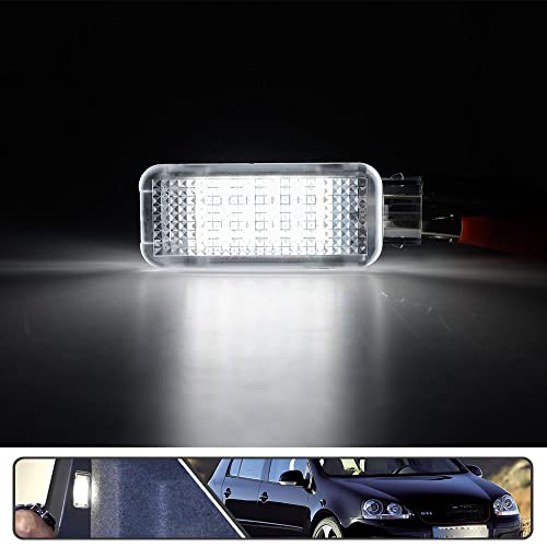 2Pcs Car Interior White LED Door Courtesy Light Fit for Volkswagen, Porsche for Audi A2 A3 A4 A5 A6 A7 S3 S4 S5 S6 Q5 Q7 TT Glove Box Footwell Light Luggage Trunk Lamp - Image 5