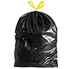 120 Litre 50 Drawstring Bin Bags Black Plastic Refuse Sacks Heavy Duty Swing Bin Liners Top Handle For Kitchen, Home, Office, DIY & Garden #1