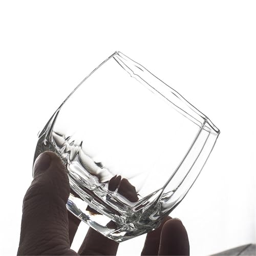 Vasos para beber whisky tipo vaso lowball de 12 oz transparentes 4