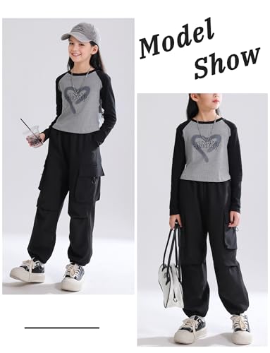 Happy Cherry Cargo Pants Kids Streetwear Pants Athletic Pants Elastic4