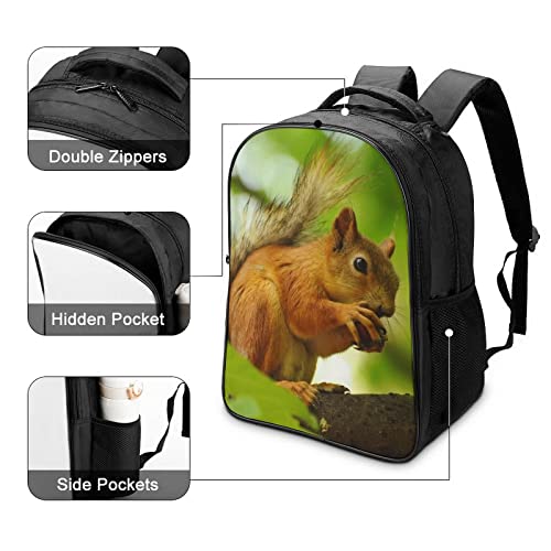 Sac à dos d'école écureuil 3D pour enfants : cartable mixte 40x28x16cm - 4