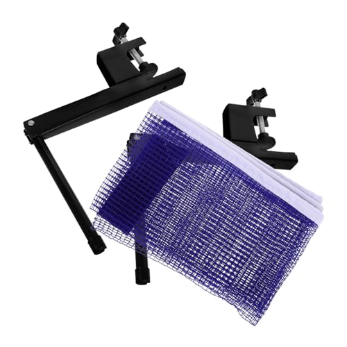 Filet de tennis de table rétractable et poteaux amovibles pour table de ping pong