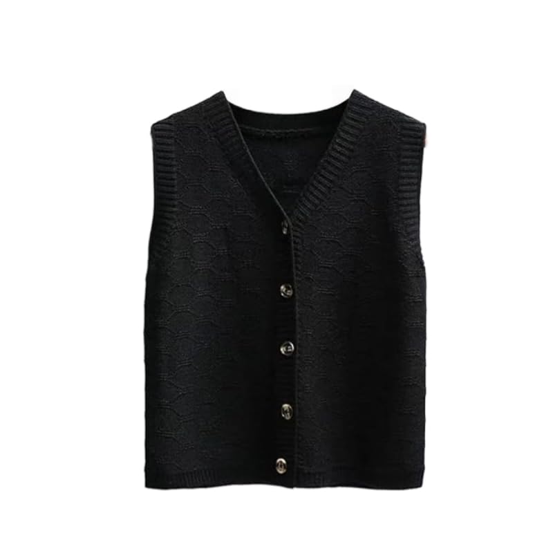 LCDIUDIU Pullunder Für Damen,Damen V-Ausschnitt Pullover Weste Retro Rosa...