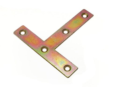 Plaques en T acier 100 mm YZP pour réparer et stabiliser facilement vos meubles en bois fatigués