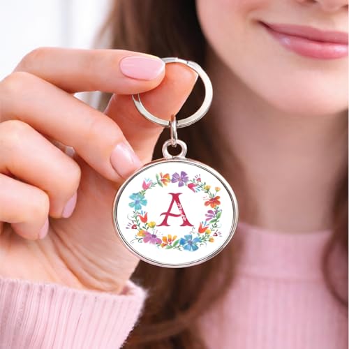 Image of magical gifts MG | Premium Alphabet & Initial Metal Keychain for Bags & Keys | Double-Sided | Personalized Initial Charm Keyring | Heavy-Duty Metal | Perfect for Gifting & Daily Use