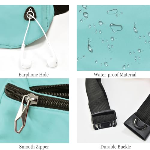 Image of Fanny Pack for Women Men,Crossbody Fanny Pack Water Resistant Sports Waist Bag Pack, Belt Bag for Travel Hiking Running