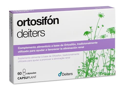 En Oferta Deiters - Ortosifón Cápsulas, Eliminar Líquidos Y Grasas Corporal, Diurético Para Retención De Líquidos, Limpiador De Toxinas, Adelgazar Rápido Mujer, Diurético Retención De Líquidos, 60 Unidades
