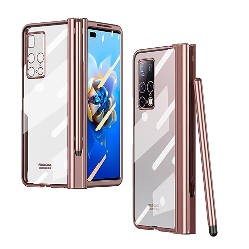 Coque Huawei Mate X2 : protégez l'écran et la charnière des chutes grâce au châssis PC rose