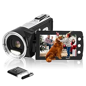 HG8162 digitale videocamera 1080P FHD camcorder / 2,7″ TFT LCD-flipscherm / 270 graden draaibare camcorder voor kinderen/tieners/studenten/beginners/oudere mensen