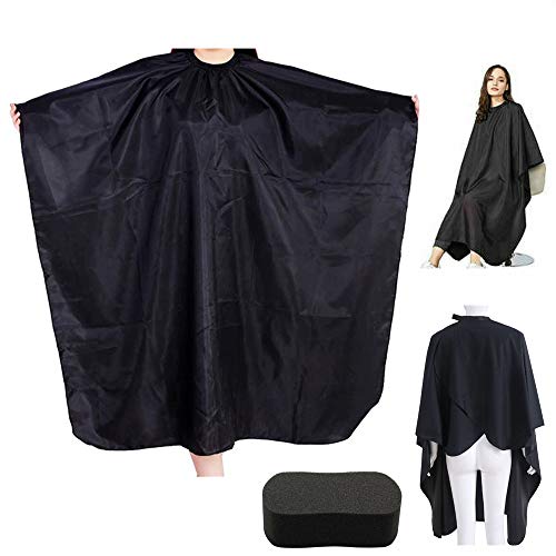 Barber Cape,Waterproof Hair Cutting Capes Professional Salon Cape with Adjustable Neck Strap Breathable Capa for Hair Stylist Large Hair Drape Lightweight Hairdressing Barber Apron for Men/Adults&Kids