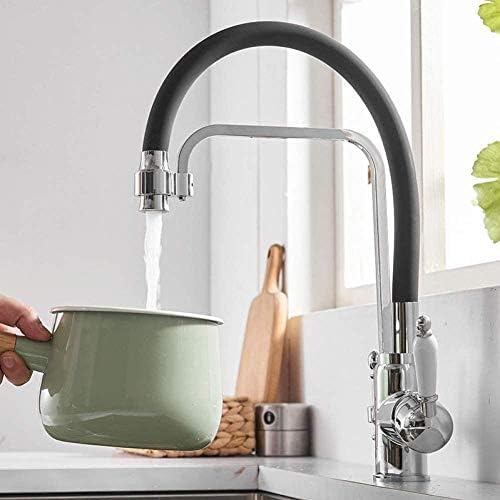 Filtre à eau pure robinets d'évier de cuisine noir mitigeur 82018 - 2