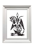 Din A4 Kunstdruck ungerahmt Baphomet Illuminati Freimaurer 