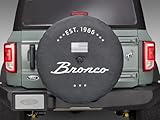 2021-2024 Ford Bronco OEM Abstract Bronco Logo EST 1966 35' Spare Wheel Tire Cover...