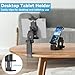 KDD Airplane Tablet Holder Mount, Adjustable Travel Essentials iPad Phone Stand with 360 Degree Rotation, Portable Tesla Model 3/Y Car Headrest Mount Compatible with iPad, Phone, Switch