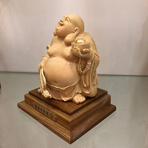 木彫り 布袋様 台座付き Amazon.co.jp: 仏像 木彫りハッピー元宝弥勒七福神 布袋 様 布袋さんの