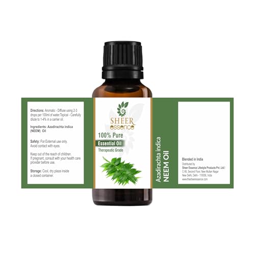 Aceite Esencial Natural de Neem 0.16 fl. Oz miniatura 6