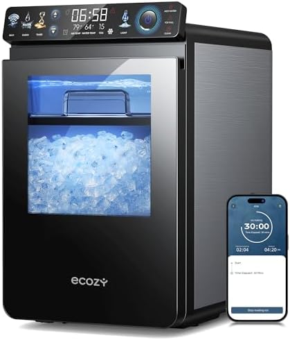 ecozy Smart Nugget Ice Maker Countertop, First Full-Color Smart P...