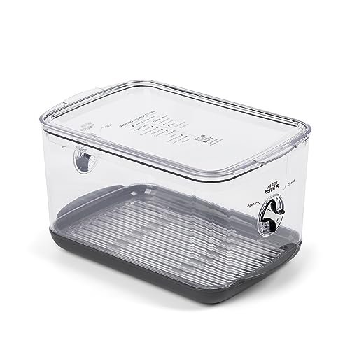 Image of ProKeeper+ by Progressive Stackable Produce ProKeeper Storage Container with Stay-Fresh Vent System (PKS-902 (5.7 qt Large Produce))