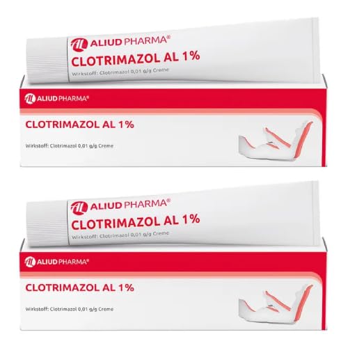 ALIUD PHARMA Clotrimazol AL 1% 2x50g Creme: Antimykotikum zur Behandlung von Hautpilz und Fußpilz