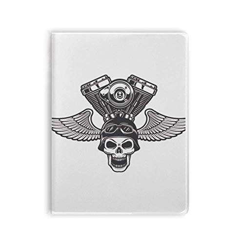 Carnet de notes lunettes de soleil squelette souple A5 pour dessiner et écrire
