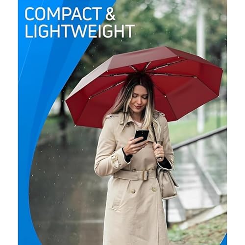 Image of SHOPPOFOBIX Umbrella, Umbrellas for Women, Umberallas for Rain Big Size Men, Umbrellas for Wind and Rain, Windproof Umberallas Large for Man, Women, Kids, Girls, Boys -8 FIBERGLASS RIBS