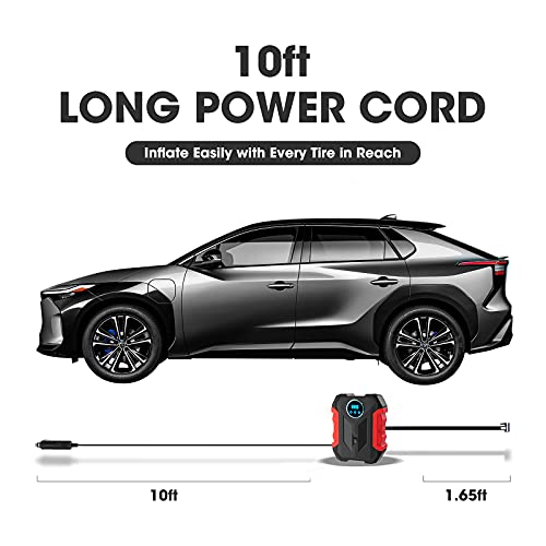 image for carsun Digital Air Compressor for Car Auto Pump Portable Tire Inflator