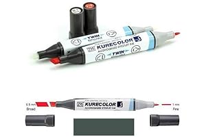 Kurecolor Premium Twin Marker Pen: Marine Green