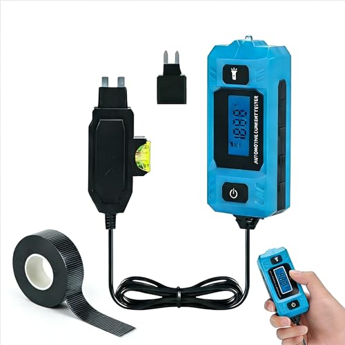 Automotive Current Tester Car Circuit Relay Fuse Tester High-Precision Current Tester Fault Detection with Backlit Display 20A 48V Car Battery Tester Including a Electrical Tape