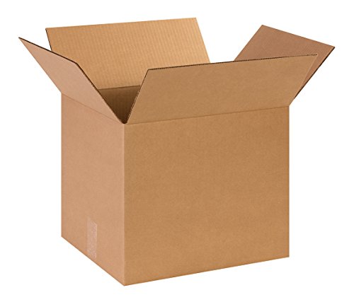 Image of BOX USA Shipping Boxes Medium 14 inchL x 12 inchW x 12 inchH 25-Pack - Corrugated Cardboard Box for Moving, Mailing, Packing, Packaging and Storage
